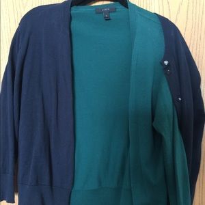 J.Crew cardigans. 2 for one matching style!